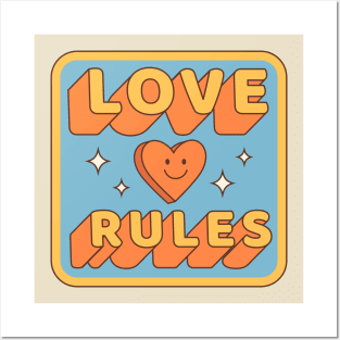 Love rule Posters and Art